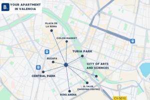 Cozy 2Bedroom Apartment Near Ruzafa Turia Central Park