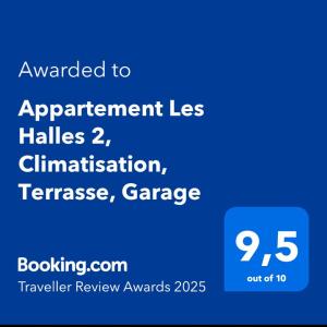 Appartement Les Halles 2, Climatisation, Terrasse, Garage