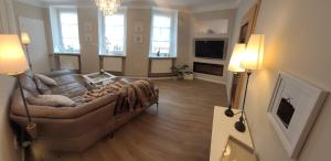 Lux Ferienwohnung altes Landwarenhaus mit Garten und zubuchbarer Sauna