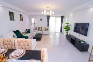 classy executive two bedroom apartment with fully equipped gym ample parking space swimming pool children playing ground and amazing scenic views