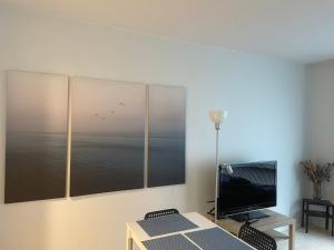 Modern 1 bedroom apartment with a patio