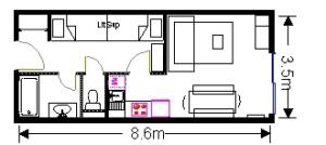 Résidence Marmottes - Studio pour 6 Personnes MAE-4953