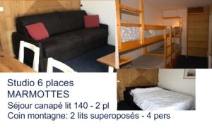Résidence Marmottes - Studio pour 6 Personnes MAE-4953