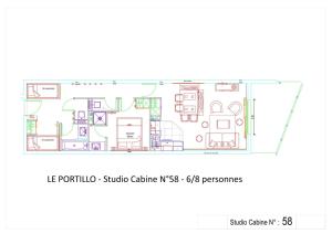 Résidence Le Portillo - Piscine - Studio pour 8 Personnes MAE-5133