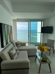 Vistas al mar y exclusividad Apartamento de lujo en Bocagrande Cartagena