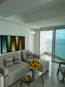 Vistas al mar y exclusividad Apartamento de lujo en Bocagrande Cartagena