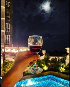 Lafayette Park Square with balcony facing pool view