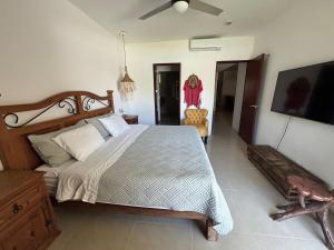 Oasis facing the lagoon