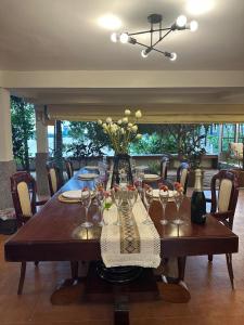 Secluded home on the Mekong river with Phnom Penh views