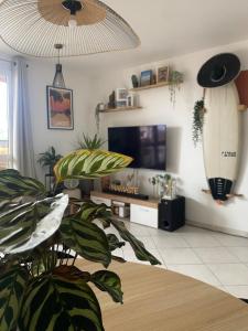 Duplex bohème et lumineux avec balcon, proche Lyon