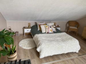 Duplex bohème et lumineux avec balcon, proche Lyon