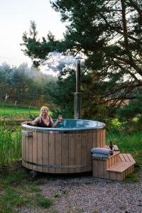 Domki na Kaszubach z banią jacuzzi - Gołubie - Sikorska Dolina III