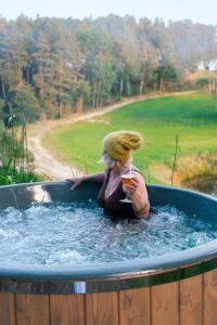 Domki na Kaszubach z banią jacuzzi - Gołubie - Sikorska Dolina III