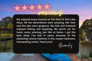 Rock N’ Roll Lake Haus | Lakefront, Kayaks, Decks