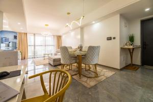 Smart elegant two bedroom apartment with swimming pool fully equipped gym children playground and great breathtaking city views