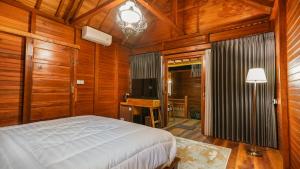 Orange wooden homestay