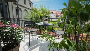 Altstadt Apartment in Torgau mit Balkon und Kunstgarten