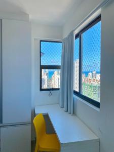 Flat com vista do mar perto do shopping e aeroporto