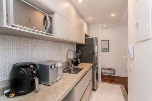 Flat Copacabana - Área de lazer e varanda