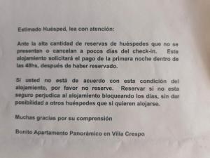 Bonito Apartamento Panoramico en Villa Crespo