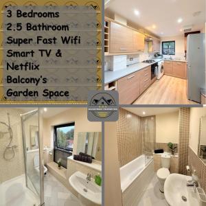 Modern 3-Bed Townhouse & Balcony