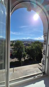 Centrum z widokiem na góry