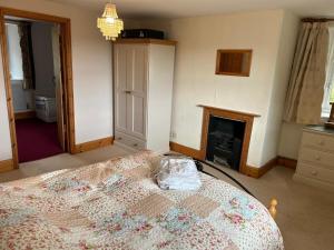 Beautiful farmhouse on a hill