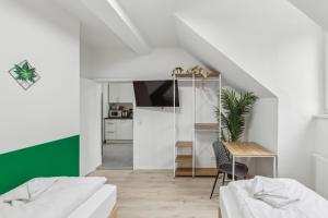 Jenapartments 4SZ 8P Zentral, Terrasse, Waschtrockner