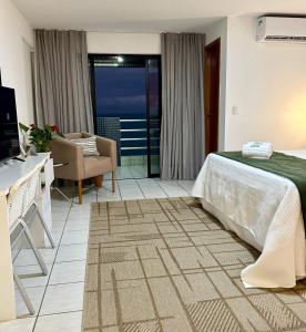 Studio Vista Mar Decorado e Equipado em Natal