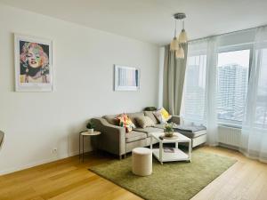 Stylish 19th-Floor Klingerka Apartment with Stunning Castle Views & Free Parking