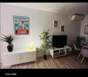 Terrasse Clim Wifi Parking 10 min à pieds de la Croisette