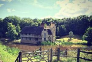 Quirky Castle on a lake in East Sussex