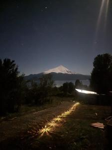 Cabaña con vista panorámica inigualable al lago Llanquihue y volcán Osorno