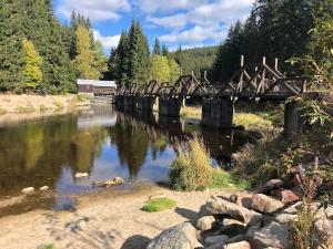 Holiday in Bohemian Forest in the picturesque village of Prášily