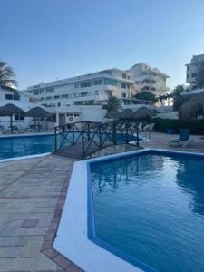 Beach suite with lagoon view in Cancun