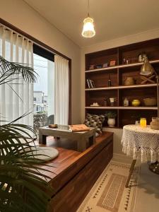 Dal Dam, a pet-friendly accommodation in the west of Jeju, a private underground bunker event room for family groups