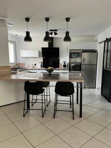 Prignac en médoc-maison-6 pers-3ch-piscine chauffée