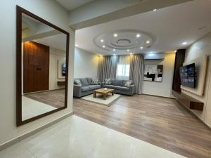 A two-bedroom apartment that can accommodate 6 people and a spacious hall with a kitchen