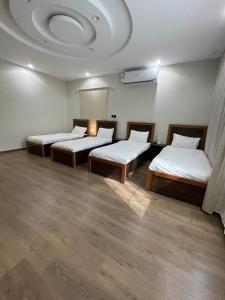 A two-bedroom apartment that can accommodate 6 people and a spacious hall with a kitchen