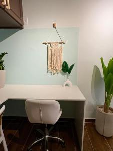 Beira-mar - Apt aconchegante com ar e Wi-Fi