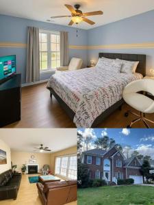 Comfortable Rooms in A Single Family House in Chapel Hill near UNC Duke RTP, with Massage Chair