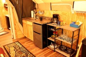 African-Themed Safari Tent for Glamping in West Virginia