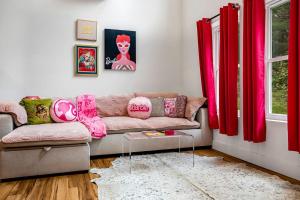 Unique Barbie-Themed Pink Cabin in Black Mountain, North Carolina