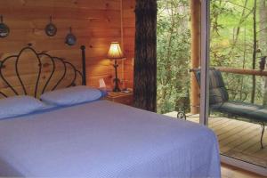 Rustic Log Cabin Rental with Picnic Area in Cosby, Tennessee