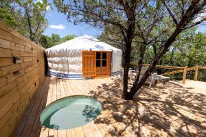 Relaxing Yurt Perfect for Couples in Dripping Springs, Texas