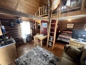 Charming Log Cabin with Mountain Views near Trails in Pony, Montana
