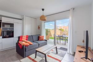 Bel appartement avec jardin proche des plages et du golf