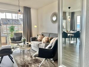 fewo1846 - Strandresidenz Wassersleben KuestenNest - luxuriöses Studioapartment mit Balkon und Meerblick