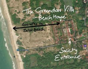 The Greendoor Villa - Beach House , 400 mtr beach