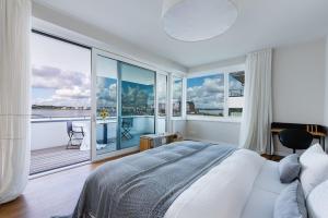 Harbour Lodge: Meerblick, Terrasse, Balkon, finnische Sauna, Kaminofen